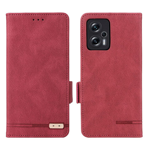 Handytasche Stand Schutzhülle Flip Leder Hülle L07Z für Xiaomi Poco X4 GT 5G Rot