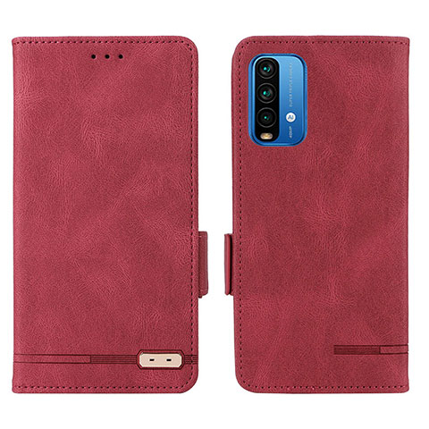 Handytasche Stand Schutzhülle Flip Leder Hülle L07Z für Xiaomi Redmi 9 Power Rot