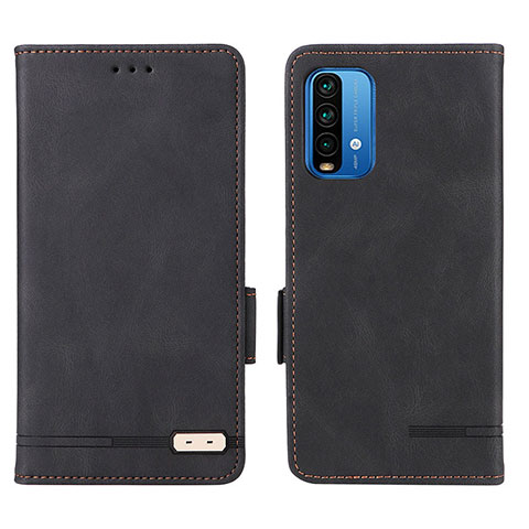 Handytasche Stand Schutzhülle Flip Leder Hülle L07Z für Xiaomi Redmi 9T 4G Schwarz