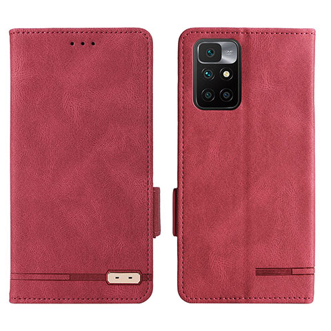 Handytasche Stand Schutzhülle Flip Leder Hülle L07Z für Xiaomi Redmi Note 11 4G (2021) Rot