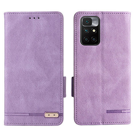 Handytasche Stand Schutzhülle Flip Leder Hülle L07Z für Xiaomi Redmi Note 11 4G (2021) Violett