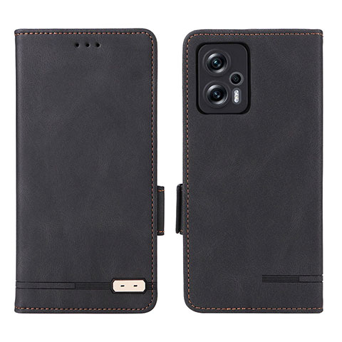 Handytasche Stand Schutzhülle Flip Leder Hülle L07Z für Xiaomi Redmi Note 11T Pro+ Plus 5G Schwarz