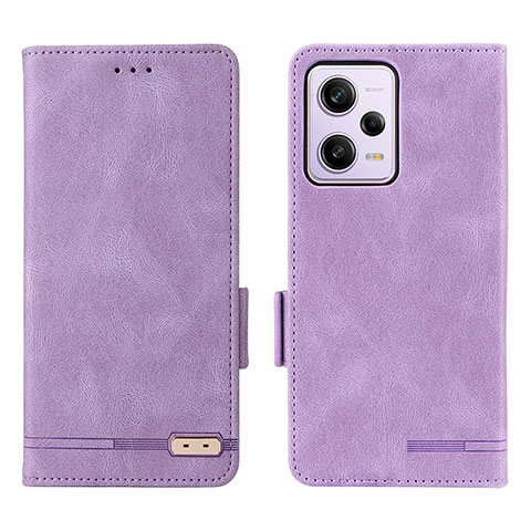 Handytasche Stand Schutzhülle Flip Leder Hülle L07Z für Xiaomi Redmi Note 12 Pro 5G Violett