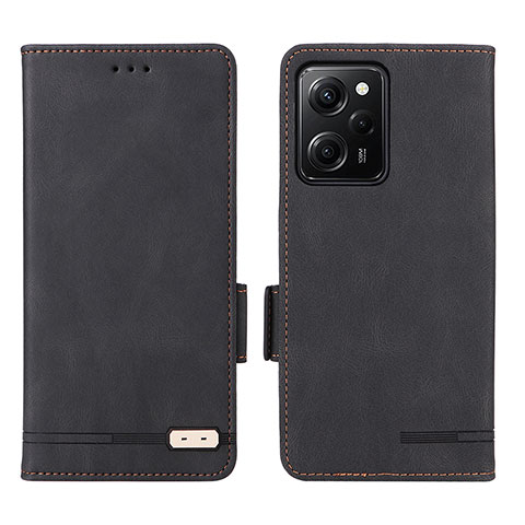 Handytasche Stand Schutzhülle Flip Leder Hülle L07Z für Xiaomi Redmi Note 12 Pro Speed 5G Schwarz