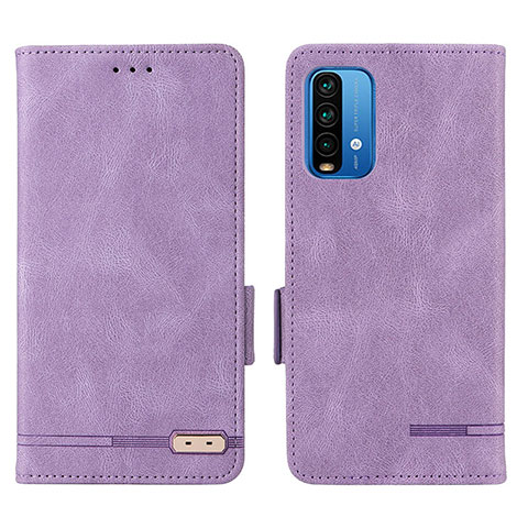 Handytasche Stand Schutzhülle Flip Leder Hülle L07Z für Xiaomi Redmi Note 9 4G Violett