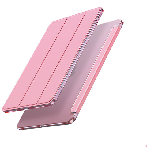 Handytasche Stand Schutzhülle Flip Leder Hülle L08 für Apple iPad Pro 12.9 (2021) Rosegold