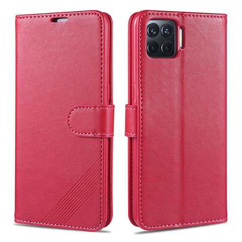 Handytasche Stand Schutzhülle Flip Leder Hülle L08 für Oppo A93 Rot