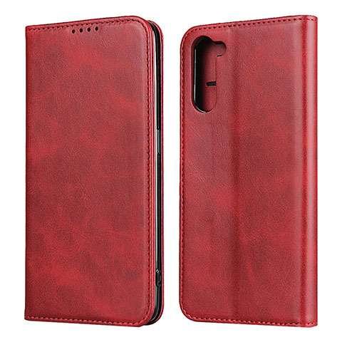 Handytasche Stand Schutzhülle Flip Leder Hülle L08 für Oppo Reno3 A Rot