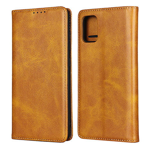 Handytasche Stand Schutzhülle Flip Leder Hülle L08 für Samsung Galaxy A51 5G Orange