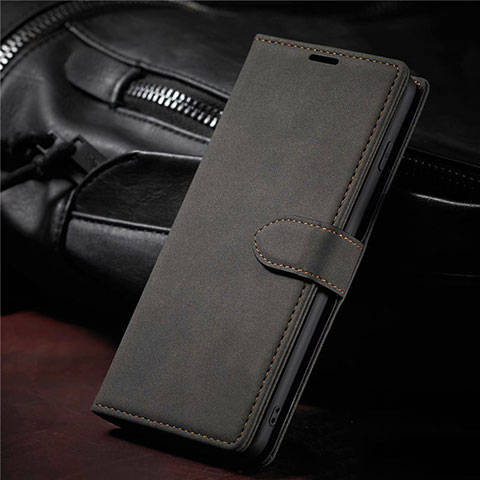 Handytasche Stand Schutzhülle Flip Leder Hülle L08 für Samsung Galaxy S21 Plus 5G Schwarz