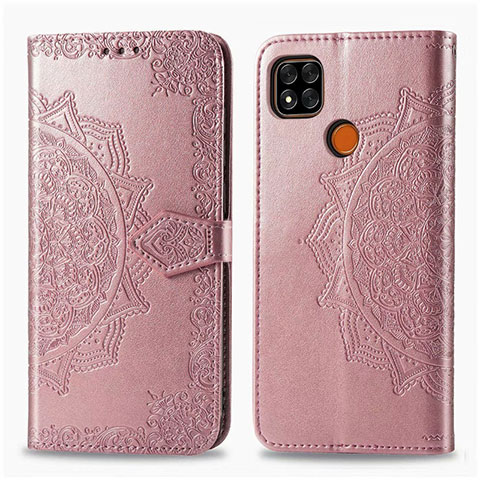 Handytasche Stand Schutzhülle Flip Leder Hülle L08 für Xiaomi POCO C31 Rosegold