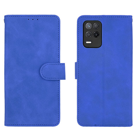 Handytasche Stand Schutzhülle Flip Leder Hülle L08Z für Realme 8 5G Blau