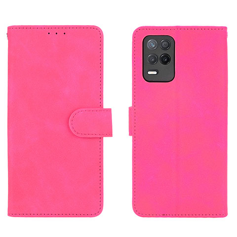 Handytasche Stand Schutzhülle Flip Leder Hülle L08Z für Realme 8 5G Pink