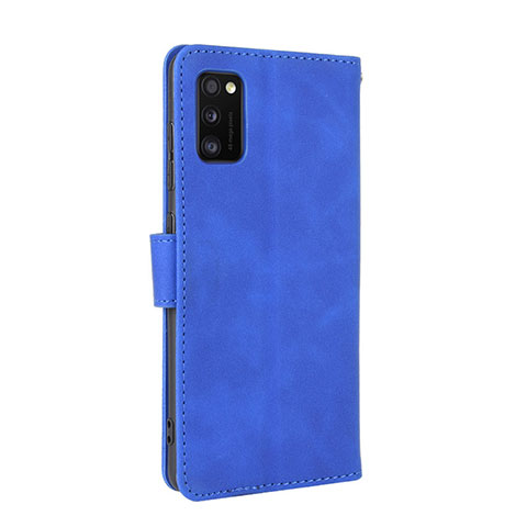 Handytasche Stand Schutzhülle Flip Leder Hülle L08Z für Samsung Galaxy A41 Blau