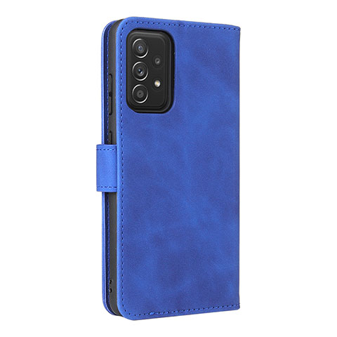 Handytasche Stand Schutzhülle Flip Leder Hülle L08Z für Samsung Galaxy A52 5G Blau