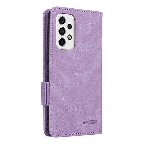 Handytasche Stand Schutzhülle Flip Leder Hülle L08Z für Samsung Galaxy A53 5G Violett