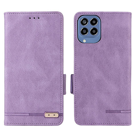 Handytasche Stand Schutzhülle Flip Leder Hülle L08Z für Samsung Galaxy M33 5G Violett