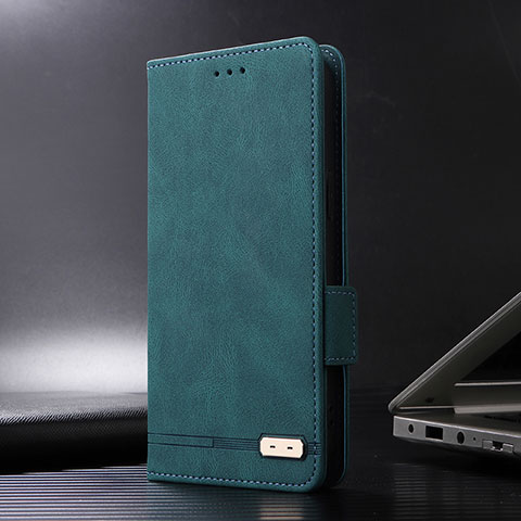 Handytasche Stand Schutzhülle Flip Leder Hülle L08Z für Xiaomi Redmi 10 India Grün