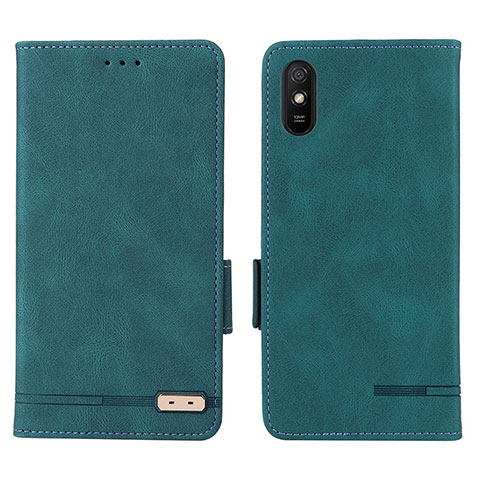 Handytasche Stand Schutzhülle Flip Leder Hülle L08Z für Xiaomi Redmi 9i Grün