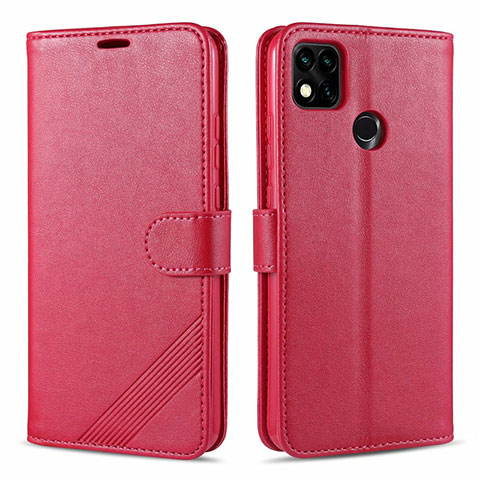 Handytasche Stand Schutzhülle Flip Leder Hülle L09 für Xiaomi Redmi 9C Rot