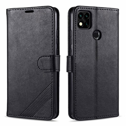 Handytasche Stand Schutzhülle Flip Leder Hülle L09 für Xiaomi Redmi 9C Schwarz