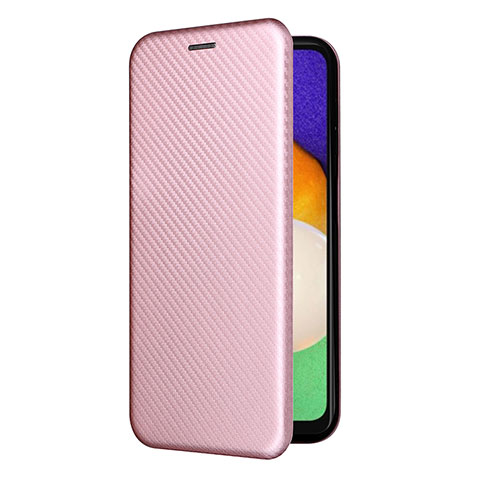 Handytasche Stand Schutzhülle Flip Leder Hülle L09Z für Samsung Galaxy A04s Rosegold