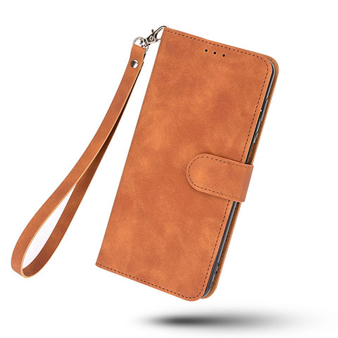 Handytasche Stand Schutzhülle Flip Leder Hülle L09Z für Samsung Galaxy A22 5G SC-56B Braun