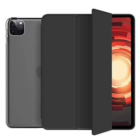 Handytasche Stand Schutzhülle Flip Leder Hülle L10 für Apple iPad Pro 12.9 (2021) Schwarz