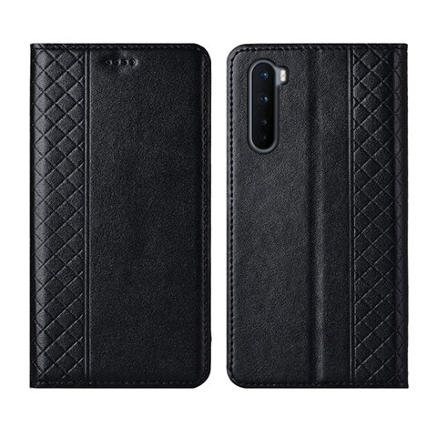 Handytasche Stand Schutzhülle Flip Leder Hülle L10 für OnePlus Nord Schwarz