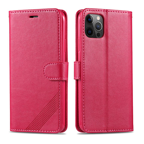 Handytasche Stand Schutzhülle Flip Leder Hülle L11 für Apple iPhone 12 Pro Max Pink