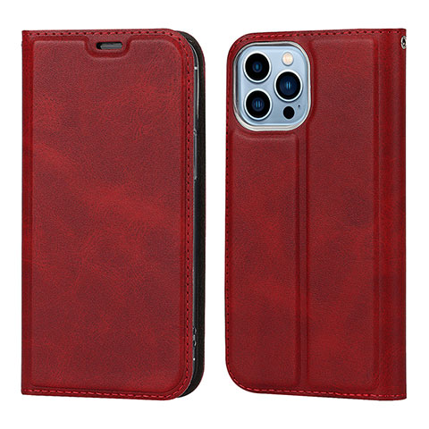 Handytasche Stand Schutzhülle Flip Leder Hülle L11 für Apple iPhone 14 Pro Max Rot