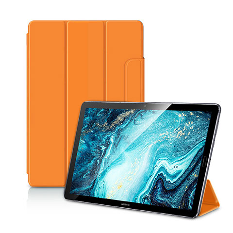 Handytasche Stand Schutzhülle Flip Leder Hülle L11 für Huawei MediaPad M6 10.8 Orange