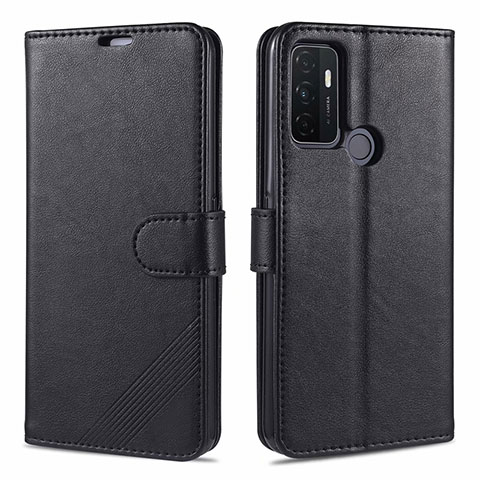 Handytasche Stand Schutzhülle Flip Leder Hülle L11 für Oppo A11s Schwarz