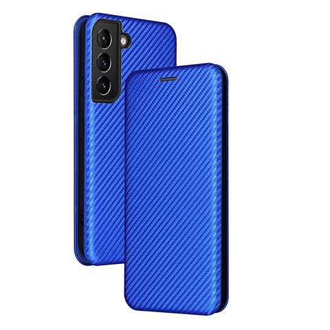 Handytasche Stand Schutzhülle Flip Leder Hülle L11Z für Samsung Galaxy S24 Plus 5G Blau