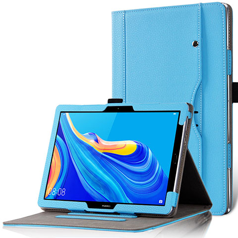 Handytasche Stand Schutzhülle Flip Leder Hülle L12 für Huawei MediaPad M6 10.8 Hellblau