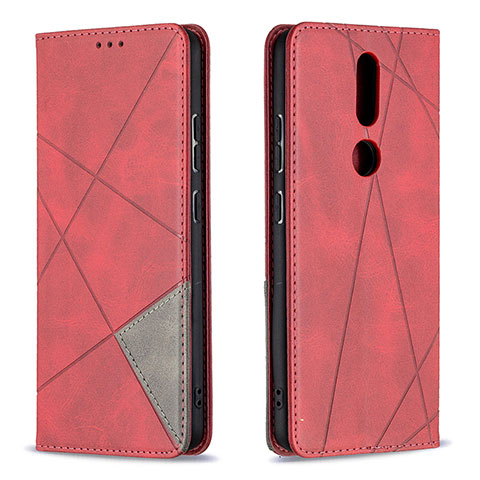 Handytasche Stand Schutzhülle Flip Leder Hülle L12 für Nokia 2.4 Rot