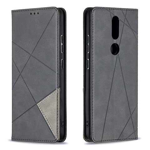 Handytasche Stand Schutzhülle Flip Leder Hülle L12 für Nokia 2.4 Schwarz