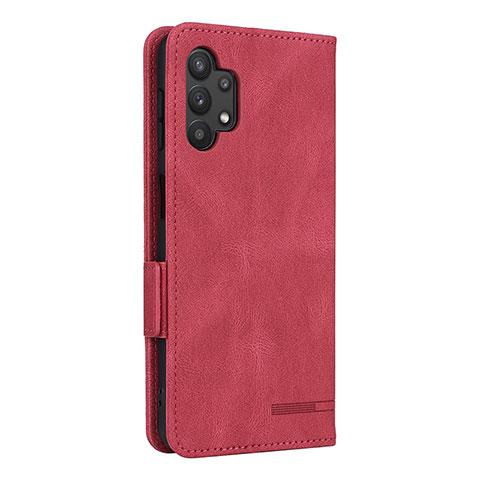 Handytasche Stand Schutzhülle Flip Leder Hülle L13Z für Samsung Galaxy A32 5G Rot