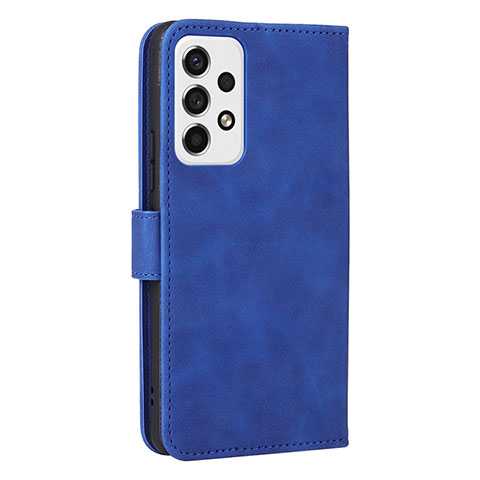 Handytasche Stand Schutzhülle Flip Leder Hülle L13Z für Samsung Galaxy A53 5G Blau