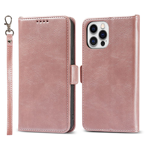 Handytasche Stand Schutzhülle Flip Leder Hülle L15 für Apple iPhone 13 Pro Rosegold