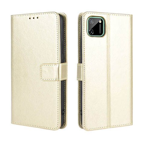 Handytasche Stand Schutzhülle Flip Leder Hülle L15 für Realme C11 Gold