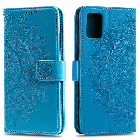 Handytasche Stand Schutzhülle Flip Leder Hülle L15 für Samsung Galaxy A51 5G Hellblau