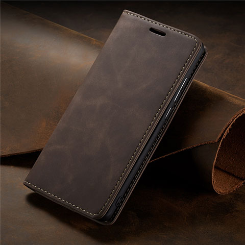 Handytasche Stand Schutzhülle Flip Leder Hülle L15 für Samsung Galaxy A71 5G Braun