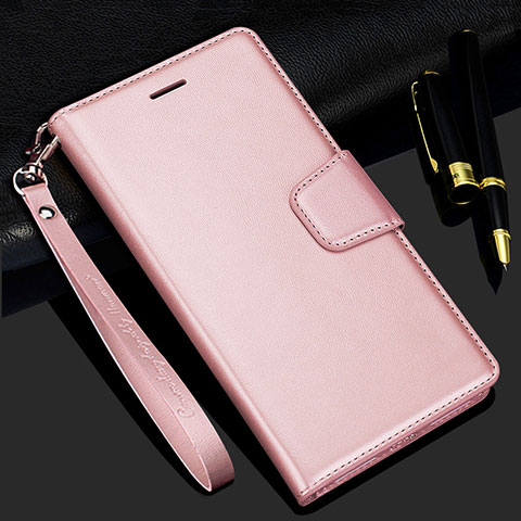 Handytasche Stand Schutzhülle Flip Leder Hülle L16 für Realme C11 Rosegold