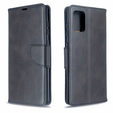 Handytasche Stand Schutzhülle Flip Leder Hülle L16 für Samsung Galaxy A71 4G A715 Schwarz