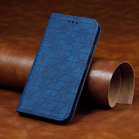 Handytasche Stand Schutzhülle Flip Leder Hülle L17 für Huawei Honor 9C Blau