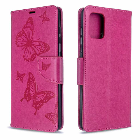 Handytasche Stand Schutzhülle Flip Leder Hülle L17 für Samsung Galaxy A71 4G A715 Pink