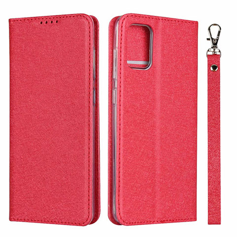 Handytasche Stand Schutzhülle Flip Leder Hülle L18 für Samsung Galaxy A51 5G Rot