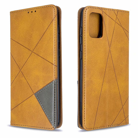 Handytasche Stand Schutzhülle Flip Leder Hülle L18 für Samsung Galaxy A71 4G A715 Orange