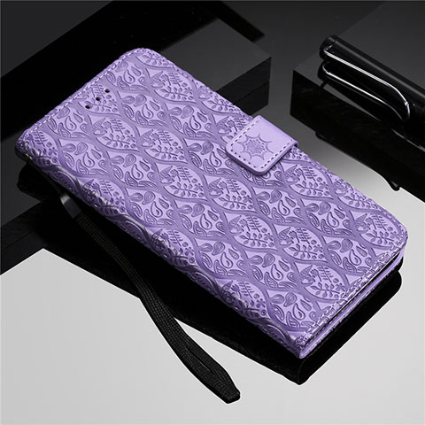 Handytasche Stand Schutzhülle Flip Leder Hülle L19 für Samsung Galaxy A51 5G Violett